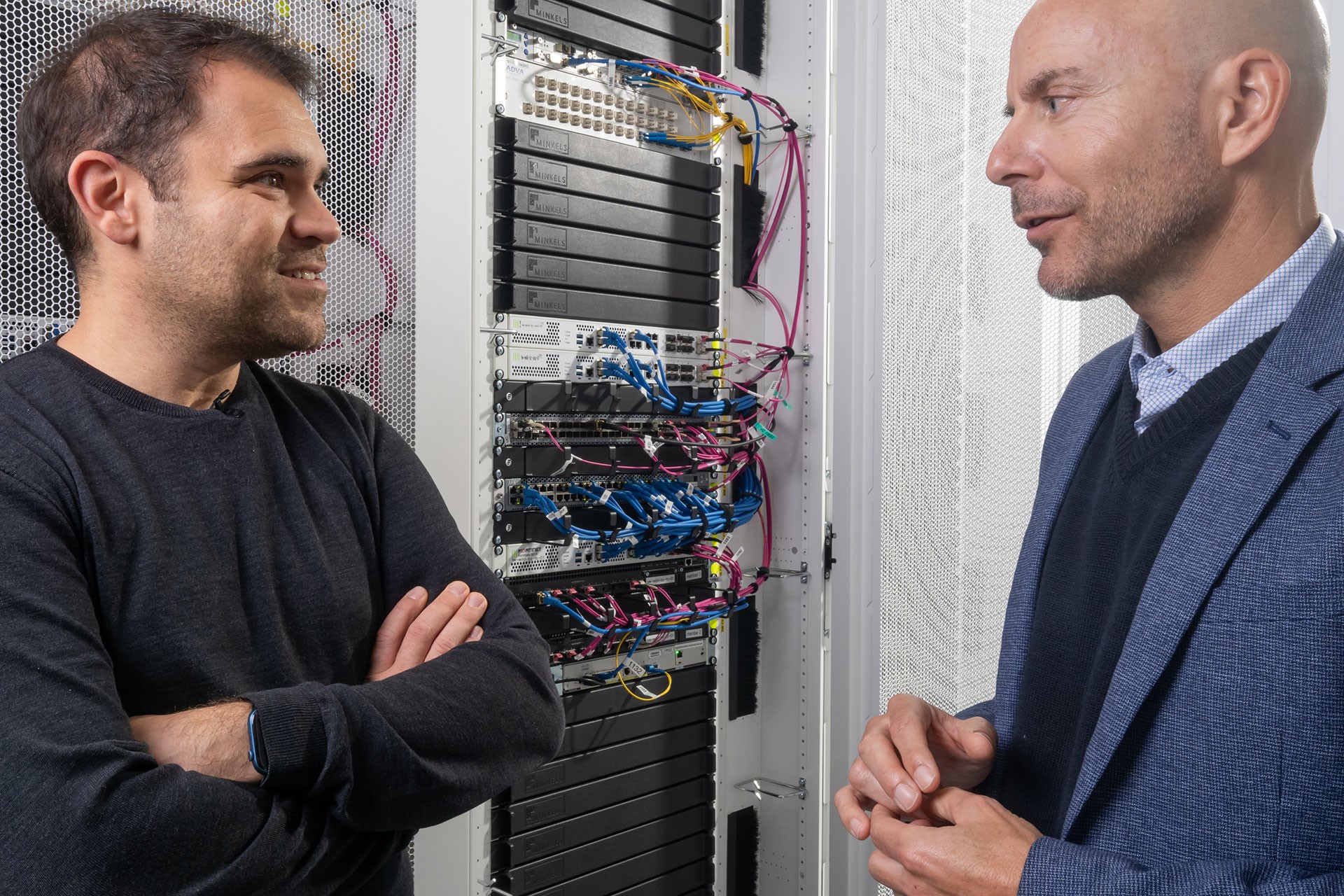 Daniel Monras, Co Leiter Finstar AG, Mit Marco Stadler, Geschäftsleitungsmitglied Der Green Datacenter AG